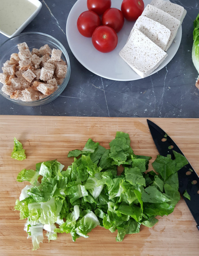 Caesar-Salat mit Hanföl